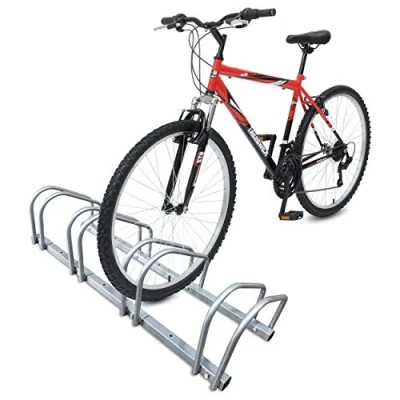 Image of VOUNOT 4 bike Stand Floor or Wall mounted rack for garage Bicycle Parking Cycle Storage Locking