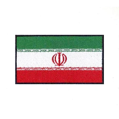 Image of Iran National Country Flag Iron Sew on Embroidered Patch