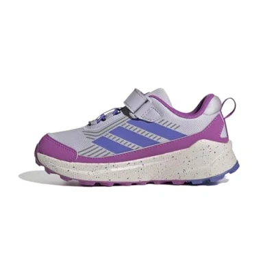 Image of Adidas Terrex Trailmaker 2 Hiking Trail running shoes for kids, Size: 5, Silver dawn/semi blue/purple burst Synthetics/textile