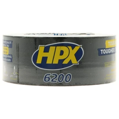 Image of HPX 441158 6200 Duct Tape, 50 mm x 25 m, Black