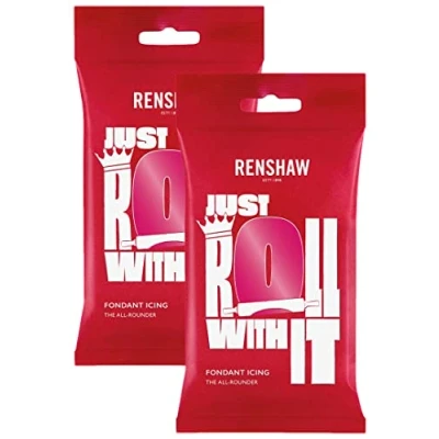 Image of Renshaw Fuschia Pink Ready to Roll Icing 500g (Multipack 2X 250g)