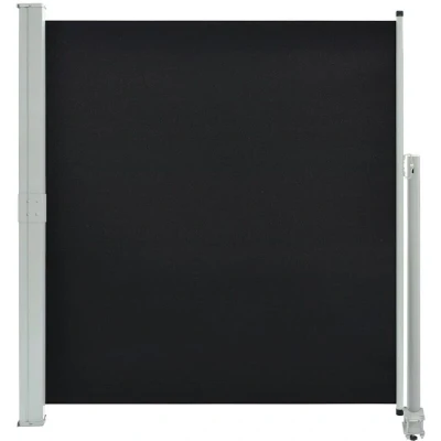 Image of vidaXL Patio Retractable Side Awning 140 x 300 cm Black