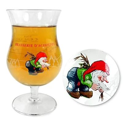 Image of TUFF LUV Original La Chouffe Beer Glass Chalice (330 ml)