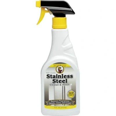 Image of Howard Stainless Steel Cleaner SSC016 Streak Free Cleaning of Metal Microwaves, Grills and Kitchen Appliances 473ml