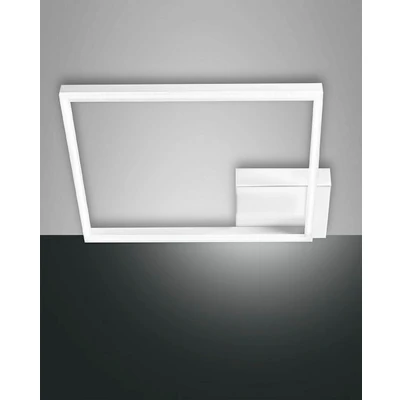 Image of Bard Integrated LED Semi Flush Light White Glass