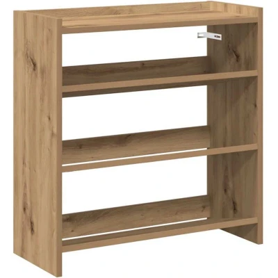 Image of vidaXL Shoe Rack Artisan Oak 60x25x62 cm Engineered Wood