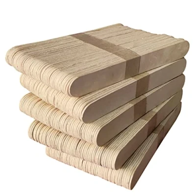 Image of Netuno 300 Wooden Craft Sticks 15 cm 5.9 inches Wood Popsicle Lolly Lollipop ice Cream for Decoration Crafting DIY Home School Crafts Handwork Lollypop