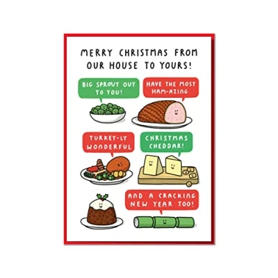 Image of Merry Christmas From Our House To Yours! Funny Card