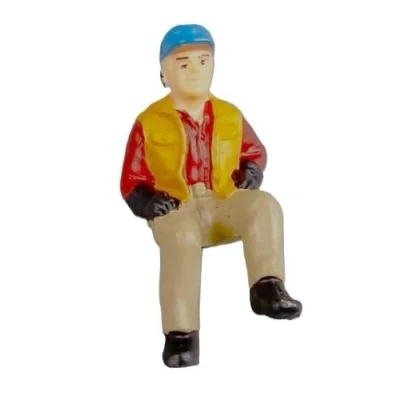 Image of MTS Line / LGB Engine Driver Sitting Figure Garden Railway Track G Replacement Part Spare