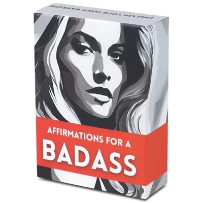 Image of Badass Affirmation Cards for Women Daily Motivational Women, Affirmations Gifts Positive Cards, Empowering Strong
