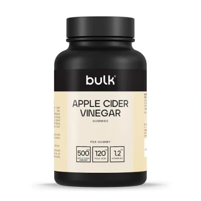 Image of Bulk Apple Cider Vinegar Gummies, Vitamin B12, Folic Acid, 60 Servings, Packaging May Vary