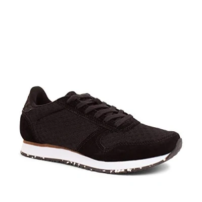 Image of Woden Women&#039;s Ydun Suede Mesh Ii Sneaker, 020 Black, 6 UK