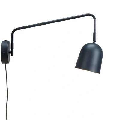 Image of Dyberg Larsen wall lamp Manchester, grey, projection 45 cm