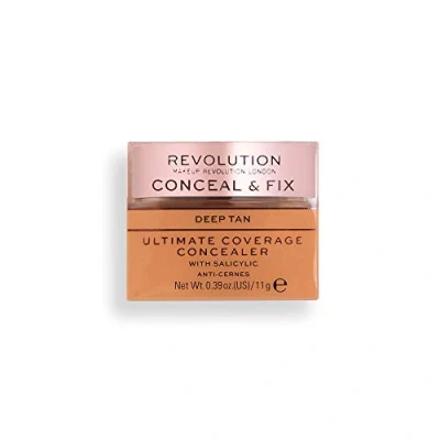 Image of Revolution Beauty London, Conceal and Fix, Ultimate Coverage, Concealer, Deep Tan, 11g