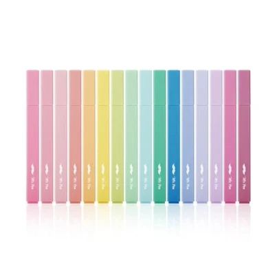 Image of Mr. Pen Aesthetic Highlighters, 16 pcs, Chisel Tip, Assorted Colors, No Bleed Bible Highlighter Pastel, Pastel Set, Christmas Gifts, Highlighters and Pens Bleed, Markers