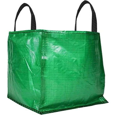 Image of SPARES2GO Heavy Duty Waste Bag Cover Sack for Garden Shredder Mulcher Chipper 120 Litre (Pack of 1, Green)