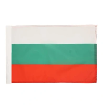 Image of AZ Flag Bulgaria 18&#039;&#039; x 12&#039;&#039; 100% Polyester Bulgarian Small Banner with Sleeve Fade Resistant Vivid Colors 18x12 in 45x30 Cm