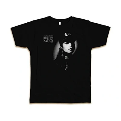 Image of Janet Jackson Rhythm Nation Custom Mens T Shirt Tee S 3XL Concert New Black