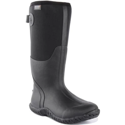 Image of BOGS Womens Mesa Waterproof Boot Rain, Adjustable Calf Black, 5 UK