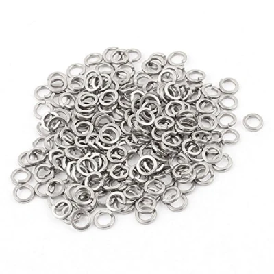 Image of Sourcingmap 200pcs 304 Stainless Steel M3 Split Lock Spring Washers Pad Gasket