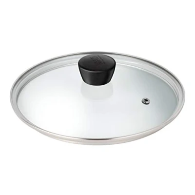 Image of Kuhn Rikon Classic 20cm Glass Lid, Stainless Steel, White