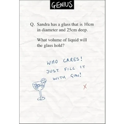 Image of Woodmansterne General Male/Female Open Funny Blank/Birthday Card Fill the Glass with Gin! Eco Friendly &amp; Recyclable Printed in UK