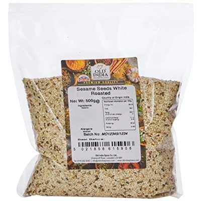 Image of Old India Sesame Seeds White Roasted 500g