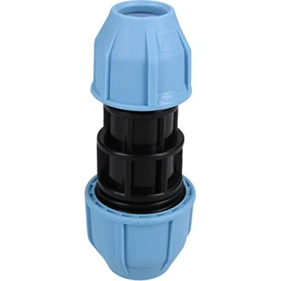 Image of 25 x 20mm MDPE Reducing Coupler Pipe Union Cold Water System Fitting PN16