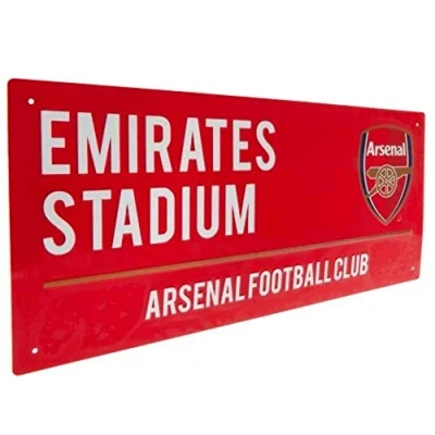 Image of Arsenal FC Street Sign (One Size) (Red)