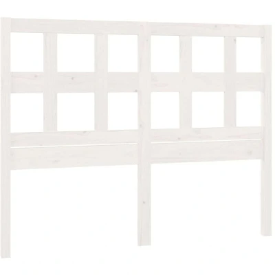 Image of vidaXL Bed Headboard White 155.5x4x100 cm Solid Wood Pine
