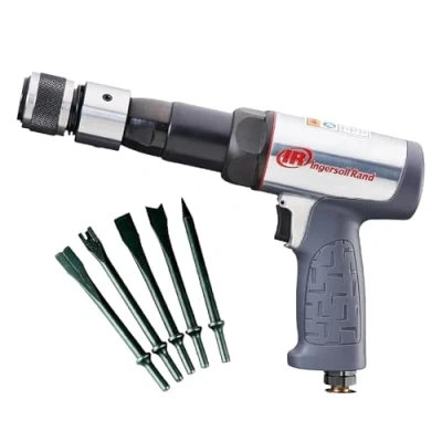 Image of Ingersoll Rand Air Hammer Set 119MAXK, with Long Hexagonal Shank and Case, Pneumatic for Motor Vehicles Workshop Trolleys Powered by