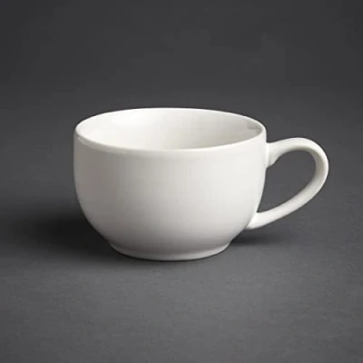Image of Olympia Cafe Coffee Cups White 228Ml 8Oz Porcelain Espresso Milk Jugs 12pc