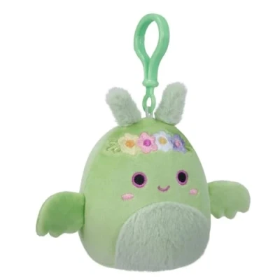 Image of Squishmallows 3.5&quot;&quot; Clip On Tove The Moth, Small, Green