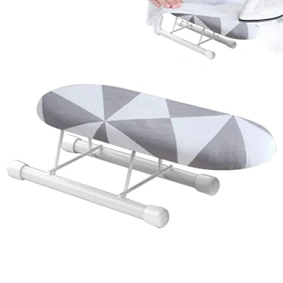 Image of Eayoly Small Ironing Board,Portable Tabletop Board With Folding Legs Iron Rest For Sleeve And Collar