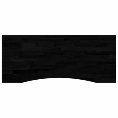 Image of vidaXL Oak Desk Tabletop Dark Brown 120x50cm, Solid Wood for Home Office/Study Versatile Rectangular Design