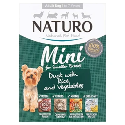 Image of Naturo Adult Mini Dog Duck with Rice and Vegetables, 150g X7