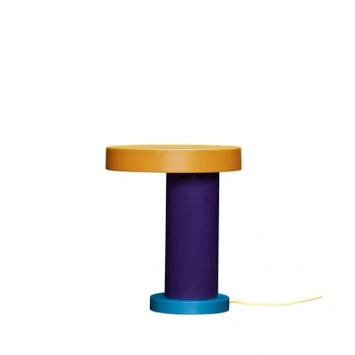 Image of Hübsch Magic Table Lamp Purple/Petrol/Orange/Yellow