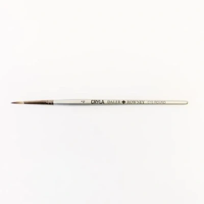 Image of Daler Rowney Cryla Acrylic Brush, Firm Synthetic Hair, Short Handle, Round, 4