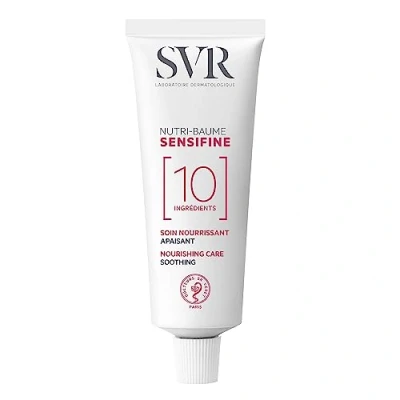 Image of SVR SENSIFINE Nutri Baume Nourishing Rich Face Balm for Hypersensitive, Reactive, Dry Skin Squalane and Shea Butter 24hr Soothing Moisturriser, 10 Ingredient Minimalist Formula, 40ml