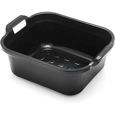 Image of Addis Eco Made from 100% Recycled Plastic Washing up Bowl with Twin Handle, 10 Litre, Black