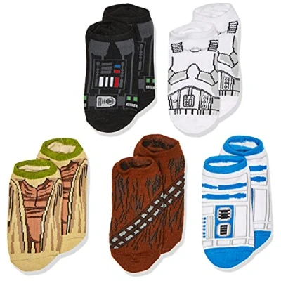 Image of Star Wars Boys 5 Pack No Show Socks