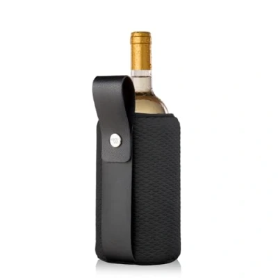 Image of Vacu Vin Wine Cooler with handle Flexible Sleeve Artico Black
