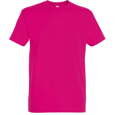 Image of SOLS Mens Imperial Heavyweight Short Sleeve T Shirt (Fuchsia) Cotton Size Medium