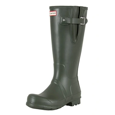 Image of Hunter Mens Boots Original Side Adjustable Casual Buckle Wellington Rubber UK 10