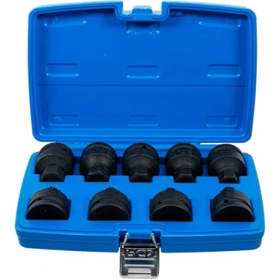 Image of BGS 5054 Impact Bit Socket Set 20 mm (3/4&quot;) Drive internal Hexagon, spline (for XZN) 9 pcs.