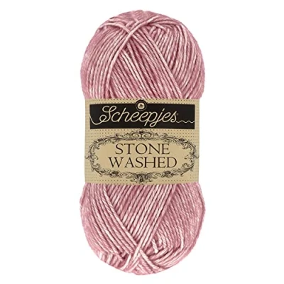 Image of Scheepjes Stone Washed 808 Corundum Ruby Yarn 10x50g