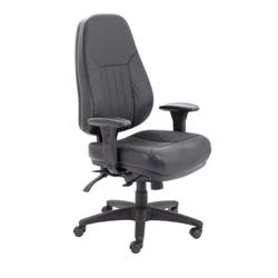 Image of Panther Leather Chair Black CH1101
