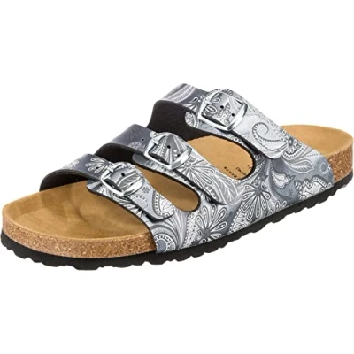 Image of Lico Women&#039;s Bioline Lady Mules, Black (Anthrazit Anthrazit), 7.5 UK
