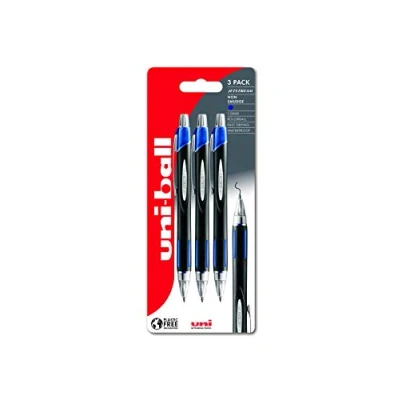 Image of uni ball SXN 210 RT Jetstream Rollerball 3pc Blister Blue Plastic Free Packaging