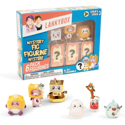 Image of LankyBox Mystery Figures 6 Pack Series 3